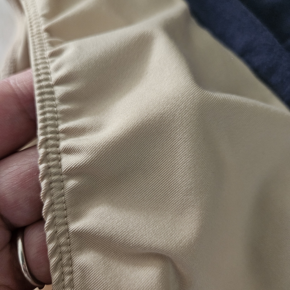 Chadwicks Blue and Cream Wrap Bodysuit - Picture 7 of 16